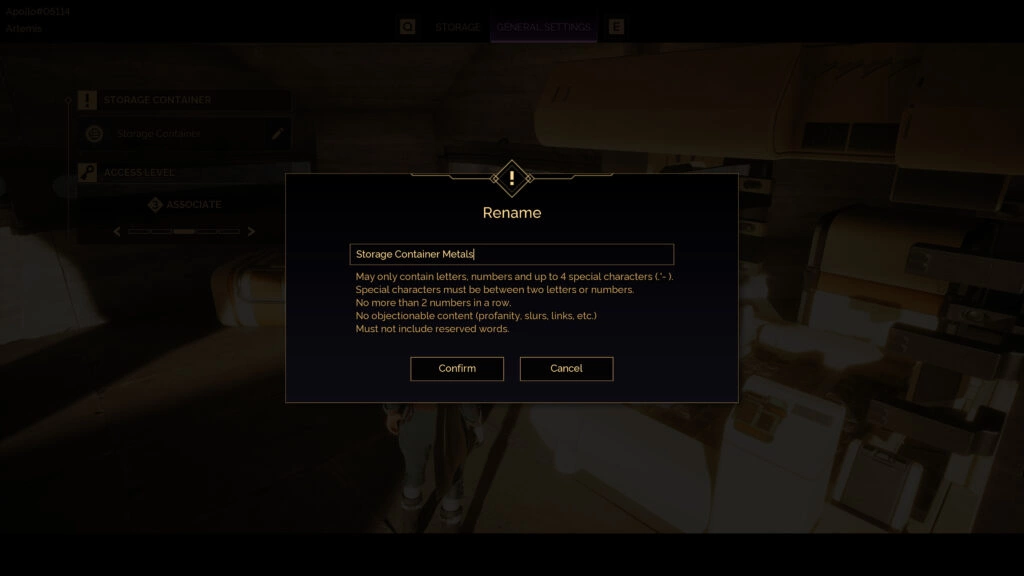 Rename Storage Containers