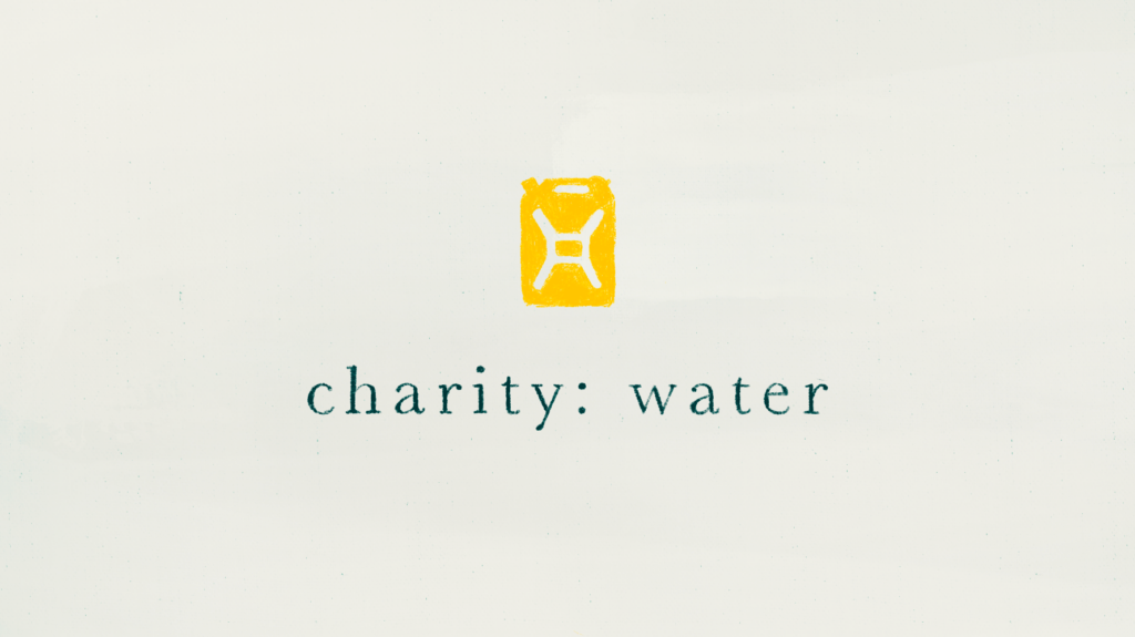 charity water header